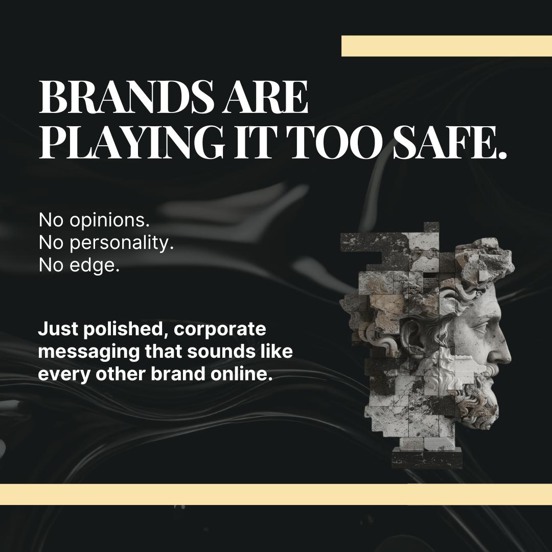 reximeprojectza's tweet photo. Somewhere between “best practice” and playing it safe, brands lost their voice…and started borrowing everyone else’s.

Now everything feels polished - but forgettable.

If your content could belong to anyone…it belongs to no one.

#TheRéximeProject #CultureIsTheCode https://t.co/kbRkeBn3RV