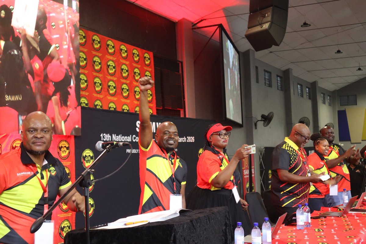 _cosatu's tweet image. #SACP congratulates #SAMWU on its successful 13th National Congress WorkerControl #ClassStruggle
@MorningLiveSABC
@MDNnewss
@Newzroom405
@eNCA
@SABCNews
@Ikwekwezi_FM
@Phalaphala
@ThobelaFMYaka
@MoutseFM
@CapricornFM