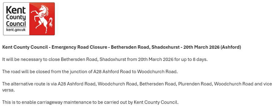 KCC Highways tweet media