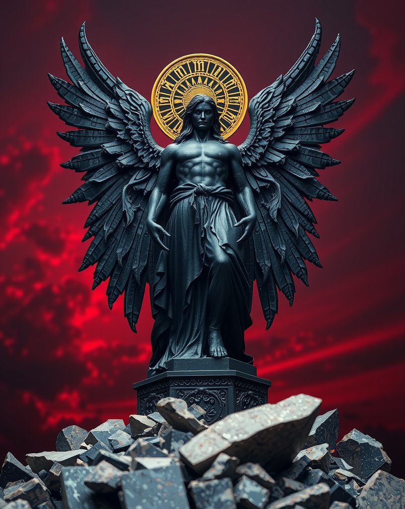 VesselInVivid's tweet photo. Built from what the last one left behind.

#AIArt #DigitalArt #DarkFantasy #ConceptArt #Archangel #DarkArt #Obsidian #FantasyArt #EpicScale https://t.co/ZSiVfGoAMj