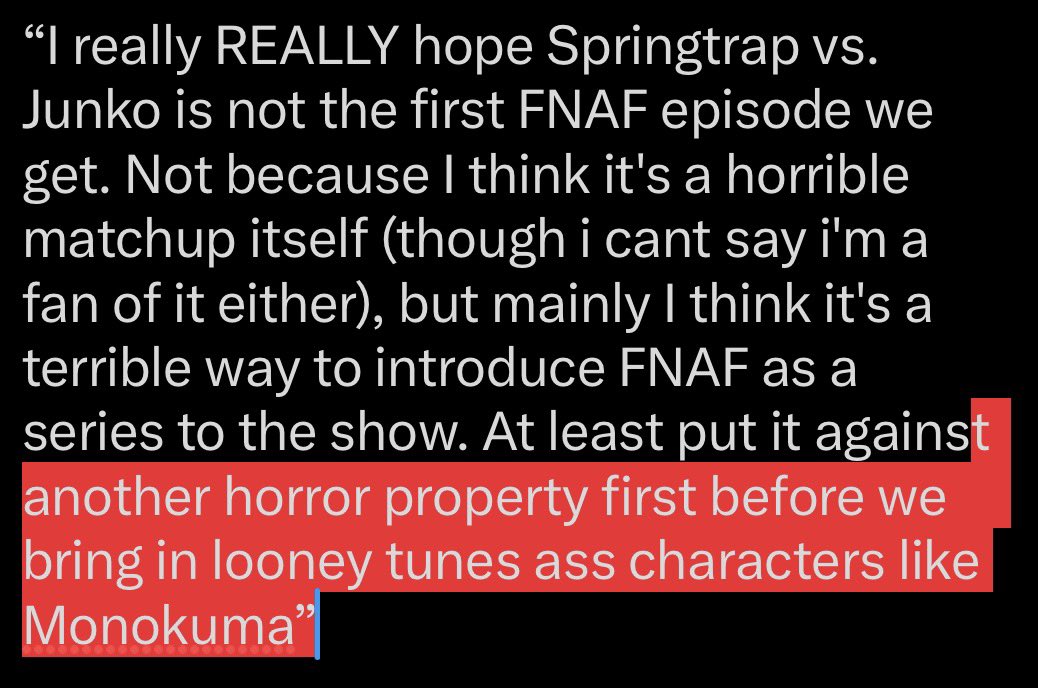 Death BattleTwT Confessions tweet media