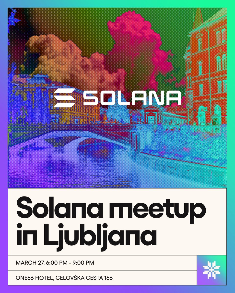KiropteraConsul's tweet photo. Another Solana Meetup is coming to Slovenia! 🇸🇮 We are joined by

@dantrilosol , a brilliant mind from the
@phase_ core team, who will share his journey of building a business in the @solana ecosystem.  

Special thanks to @Rob_Legal!  

Sign up using the link in the reply https://t.co/zsGkuAGuO2