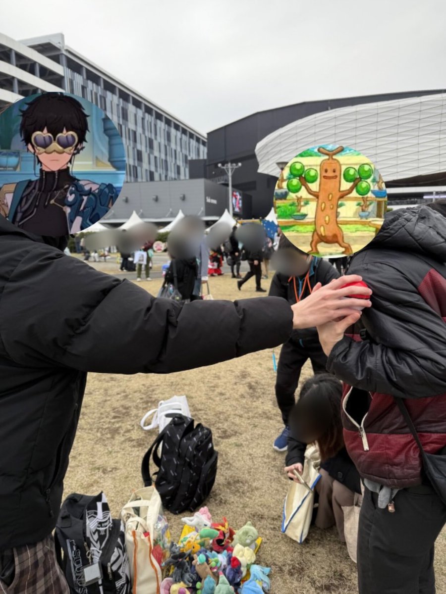 これはくりぃみぃさんが会場でうきょうさんを捕まえてる図