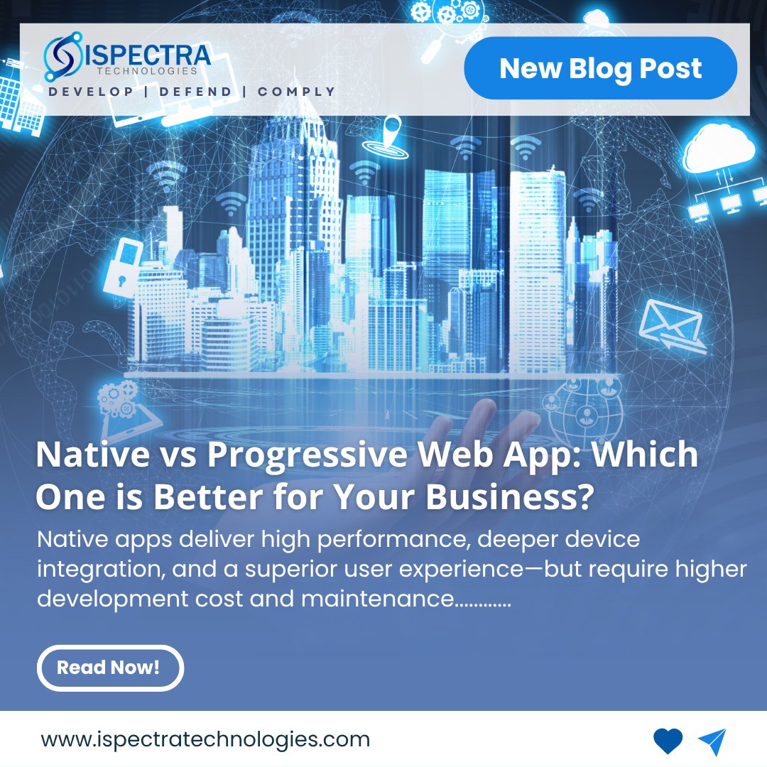 Ispectra_Tech's tweet image. Choosing between a Native App and a Progressive Web App depends on your business goals, budget, and user experience expectations.

Read full blog here:ispectratechnologies.com/blogs/native-v…
#MobileAppDevelopment #PWA #NativeApps #DigitalTransformation #ISpectraTechnologies