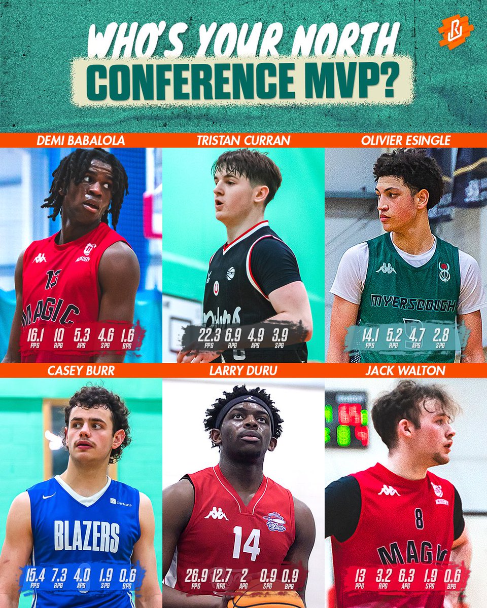 uNDR_gb's tweet image. Here’s our selection for Academy MVP race North &amp;amp; South Conference ‼️ Who’s your pick?
#undr #britishbasketball #EABL