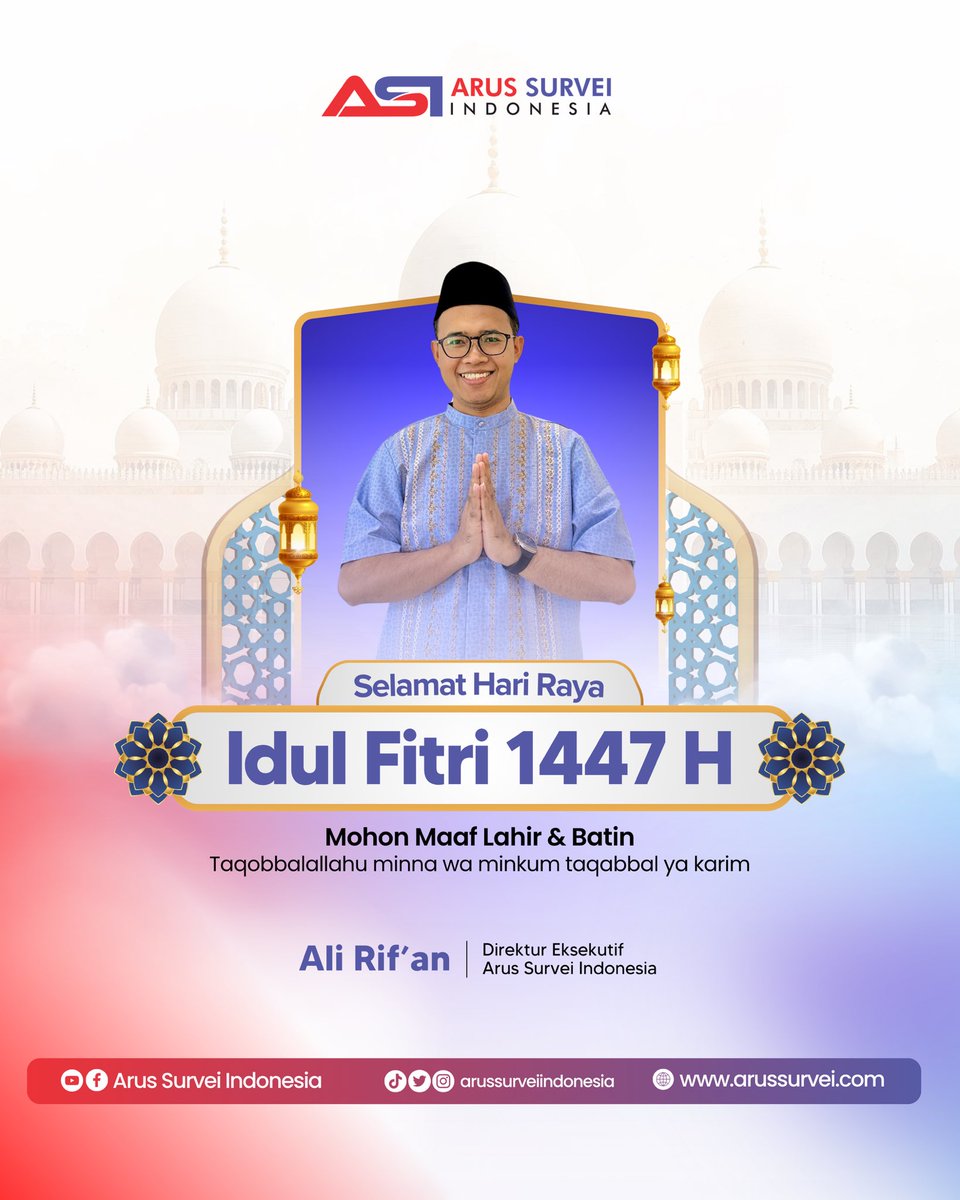 alirifan's tweet photo. Selamat Hari Raya Idul Fitri 1447 H #idulfitri2026 #iedmubarak #lebaran2026 https://t.co/PVHRFftkpa