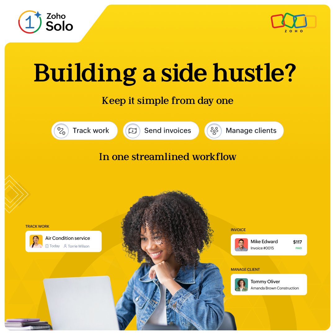 Zoho Solo tweet media