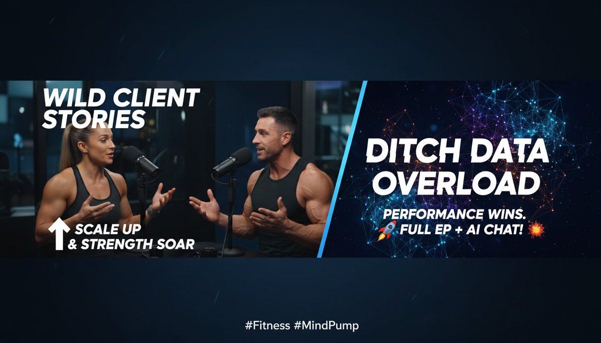 TranscriptedAI's tweet image. Expanding on that: Hosts share wild client stories—scale up, but strength &amp;amp; definition soaring! Ditch data overload for performance wins. Game-changer? Full ep + AI chat! 🚀🤯 #Fitness #MindPump

transcripted.ai/episode/mindpu…