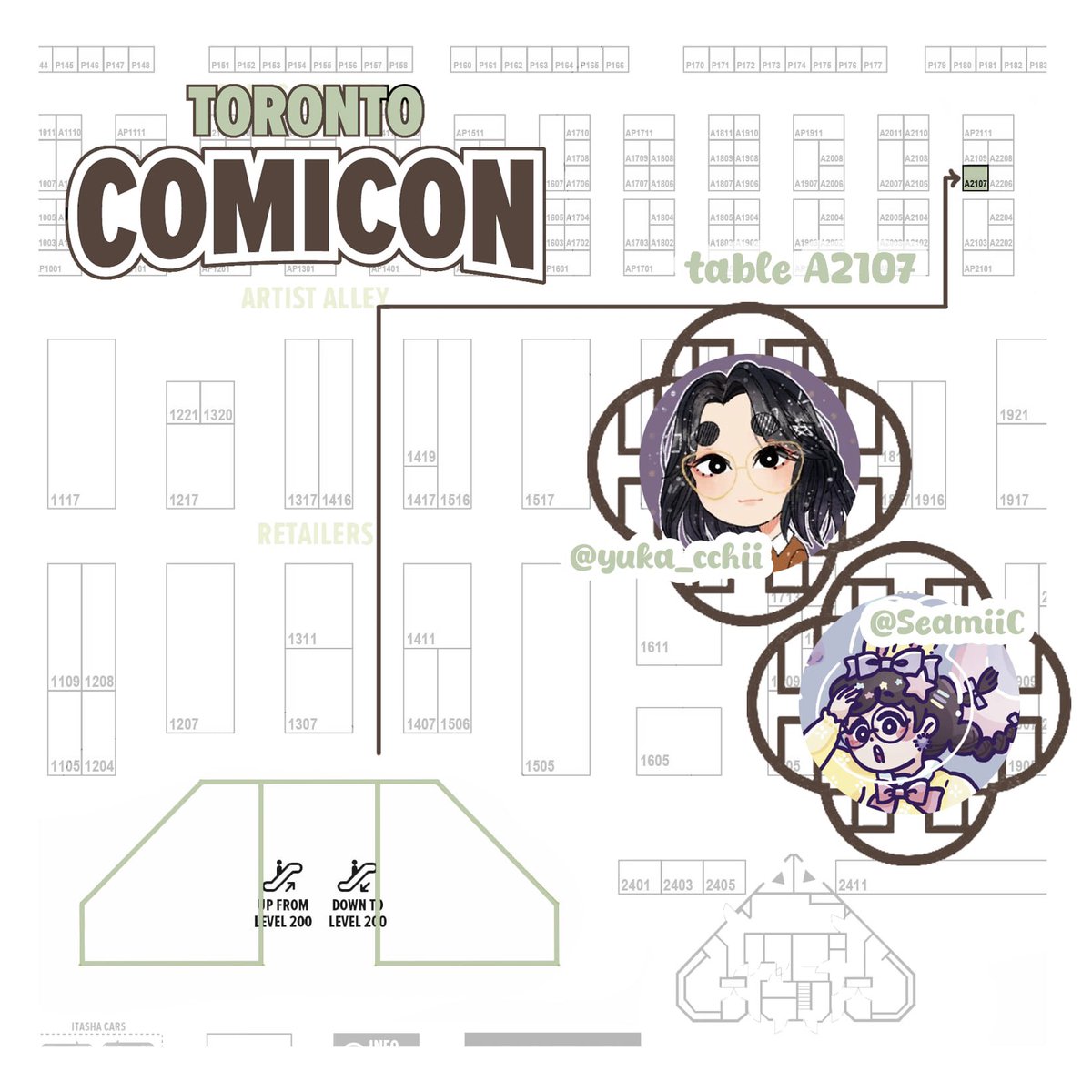 yuka_cchii's tweet photo. its #torontocomicon day 1! see u at table a2107 https://t.co/mJDuLmGTGq