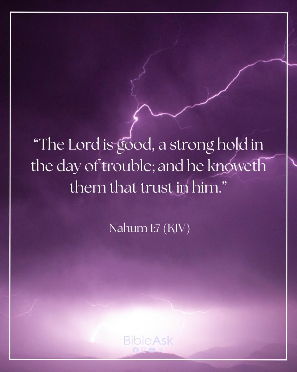 BibleAsk's tweet image. God is not distant from our struggles. He is our refuge in difficult times and our protector in moments of trouble. When life feels overwhelming, we can take comfort in knowing that the Lord sees those who trust in Him and cares deeply for them.

#VerseOfTheDay #TrustGod
