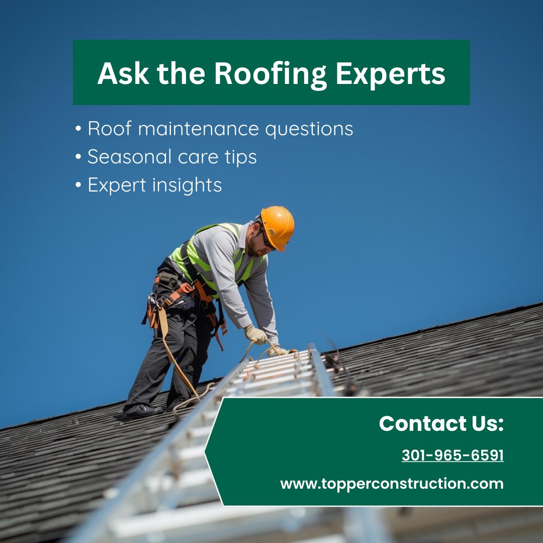 TopperConstruc's tweet image. Spring is a good time to check on your roof.

Have a question about roof maintenance or repairs? Ask in the comments.

You can also explore helpful roof care articles on the Topper blog:
topperconstruction.com/blog/
#RoofMaintenance #RoofCare #TopperRoofing