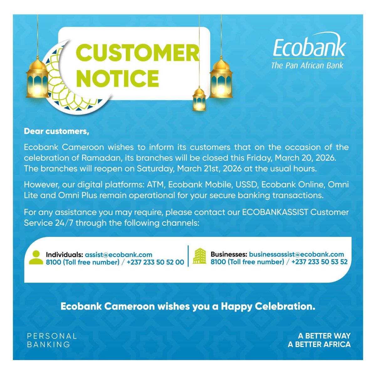 Ecobank Cameroun tweet media