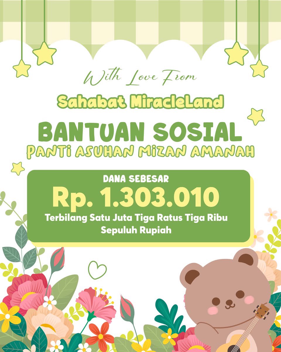 MiracleLand304's tweet photo. @MOA_Bandung @txtmoategal 🧸📷

“Celebrating Choi Beomgyu’s birthday with love 🤍”

Terima kasih atas Antusias Moa , Hasil Akhir dari Event ini kami donasikan ke Panti Asuhan Mizan Amanah Jakarta .

Setiap kebahagiaan hari ini, akan kami teruskan untuk mereka yang membutuhkan.

#Beomgyu_SpringsFirstStrum https://t.co/50ihGT72XD