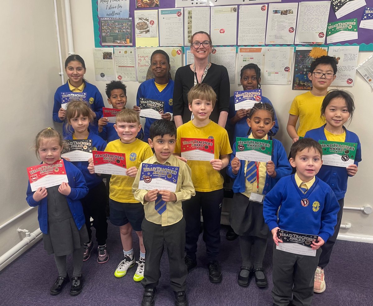 StMaryB17's tweet photo. Congratulations to our children who received this weekโs #StarOfTheWeek, and received certificates from the Headteacher.
โญ๏ธ #HTAward https://t.co/OMnQUCfRrg