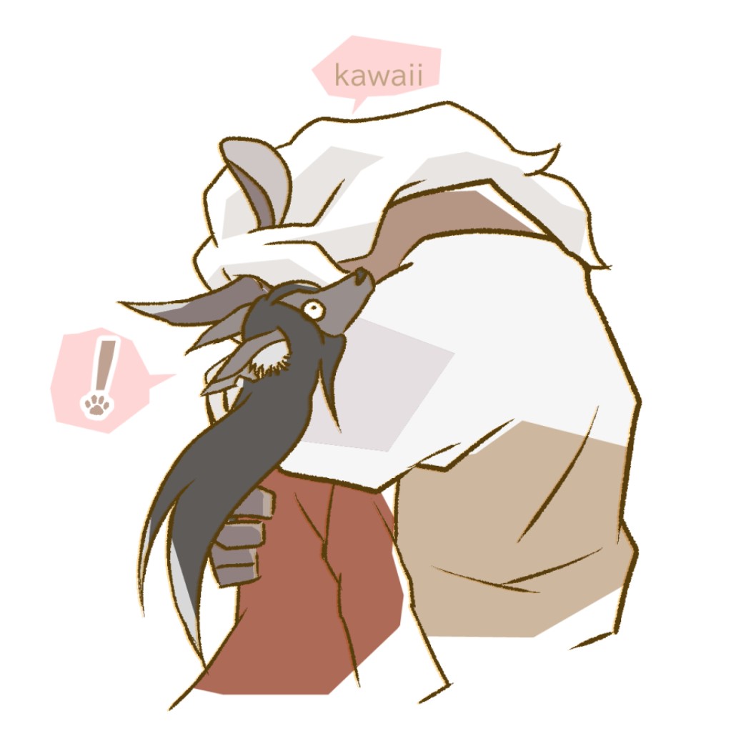 crazyhinatayama's tweet photo. 身長差逆転🐏🐕️ https://t.co/8LkYn0JZjI