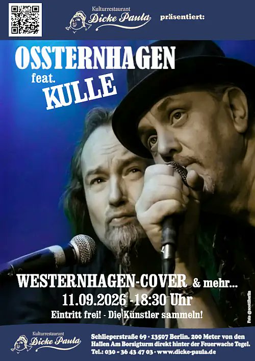 Ossternhagen feat. KULLE …singen Westernhagen! Kein Tribute, und deshalb gut! altamann.com/events/osstern…