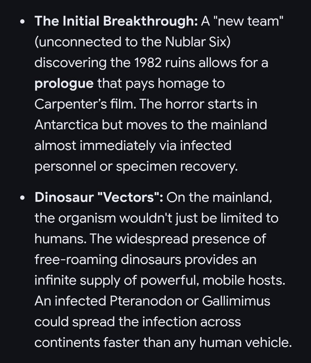 sisler_stuart's tweet photo. @KennedyMarshaII I think it'd be awesome if Steven Spielberg collaborates with John Carpenter for a sequel series to Jurassic World: Chaos Theory with an animated series titled Jurassic World: Invasion introducing the Thing into the canon of the Nublar Six. (TV-14)
#TheThing #NublarSix #Brooklynn https://t.co/KvzK17h8Sf