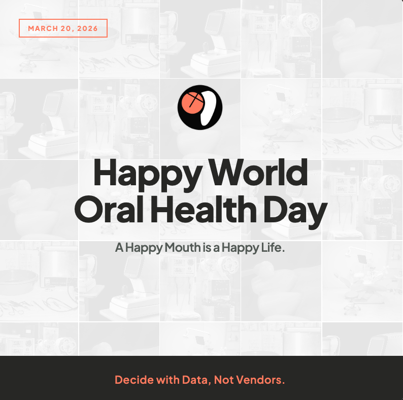 CapexGpt's tweet image. Happy World Oral Health Day. 🦷

2026 theme: "A Happy Mouth is a Happy Life."

To every dental team out there — what you do every day matters more than you know.

Thank you.

#WorldOralHealthDay #DecideWithData #CapexGPT #DentalIndustry #DentalEquipment #DentalTechnology