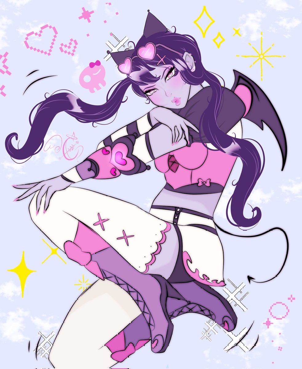 pukepuddle's tweet photo. overwatch x sanrio 

#cinnamoroll #kuromi #kiriko #widowmaker https://t.co/n5NJiEyBaH