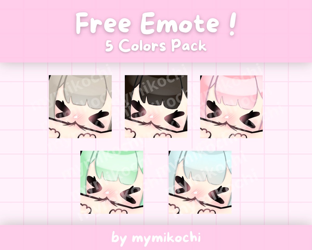 Free emote pack ! :3 
See profile ~