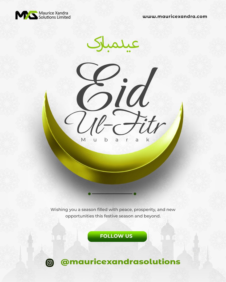 MauriceXandra's tweet photo. This Eid, we celebrate not only the joy of the season but the power of community, resilience, and shared progress. May this special occasion bring renewed energy, fresh inspiration, and endless possibilities for growth and success.
#EidMubarak #MXS #Innovation #Excellence https://t.co/EqQvTIw7uP