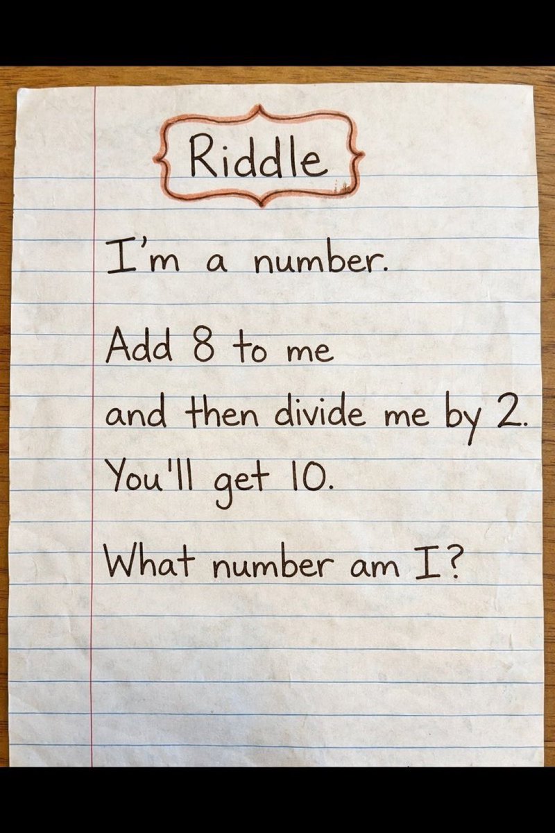 nivraxx's tweet image. Brain workout for today! 🧠 What’s the hidden number? #Riddle #Math