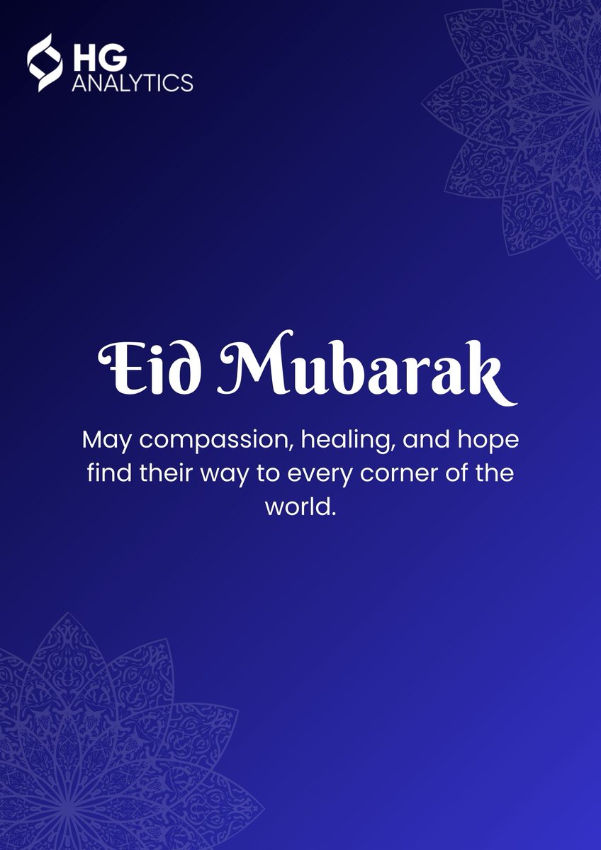 hg_analytics's tweet photo. Eid Mubarak ✨
A reminder of unity, empathy, and hope.

#Eid2026 #EidMubarak #HGAnalytics https://t.co/qoZKIVIWHa