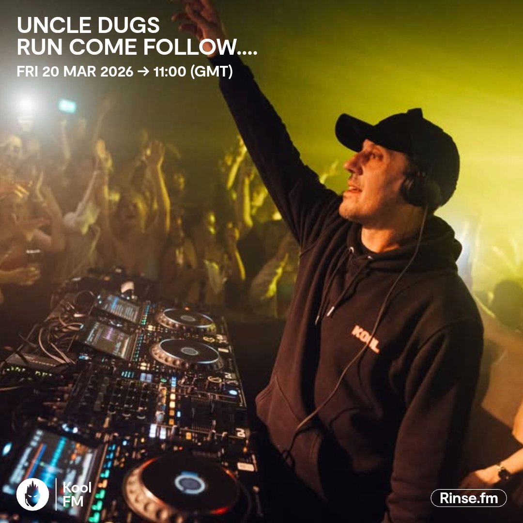 UncleDugs's tweet photo. 15 years of #RCFF celebrations on today's show π
Run Come Follow Friday in the house, baby π€π€
@RinseFM and @koolfmofficial from 11 bells π
See you all soon π https://t.co/bonIsnFUkQ