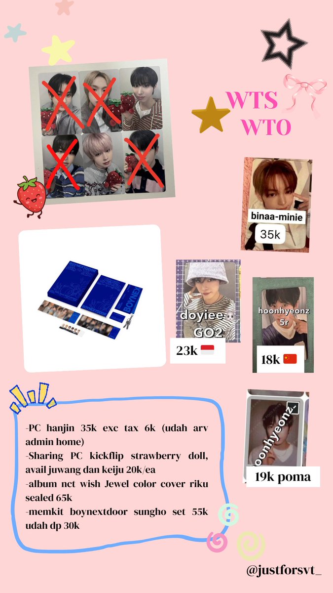 justforsvt_'s tweet photo. #wtskfp ayok gess masih avail juwang dan keiju nya, 20k/ea udah include tax🫶🏻 https://t.co/Cuj7sPFMha