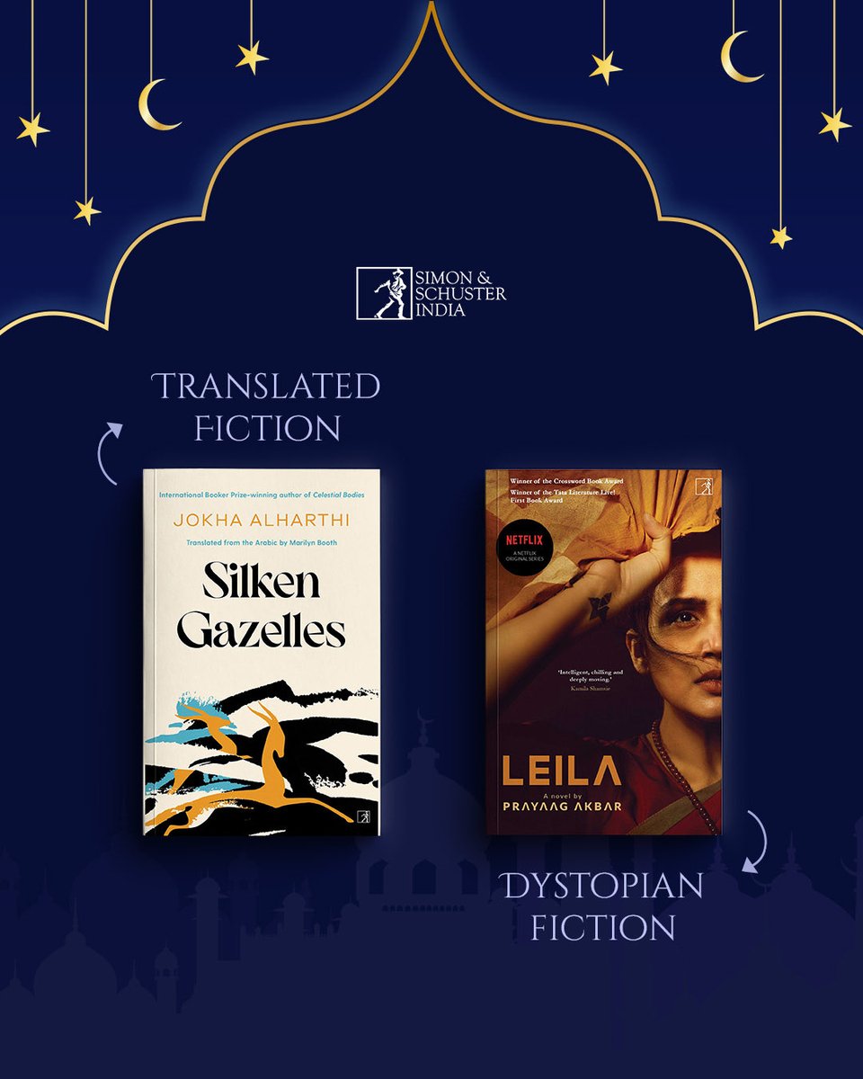 SimonSchusterIN's tweet photo. Eid Mubarak! ๐โจ Save this post to pick your next read, no matter what genre youโre in the mood for ๐๐
#readdiversely #bipocbookstagram #bookstagramindia #pocauthors #diversereads https://t.co/tJqeK2f4XJ
