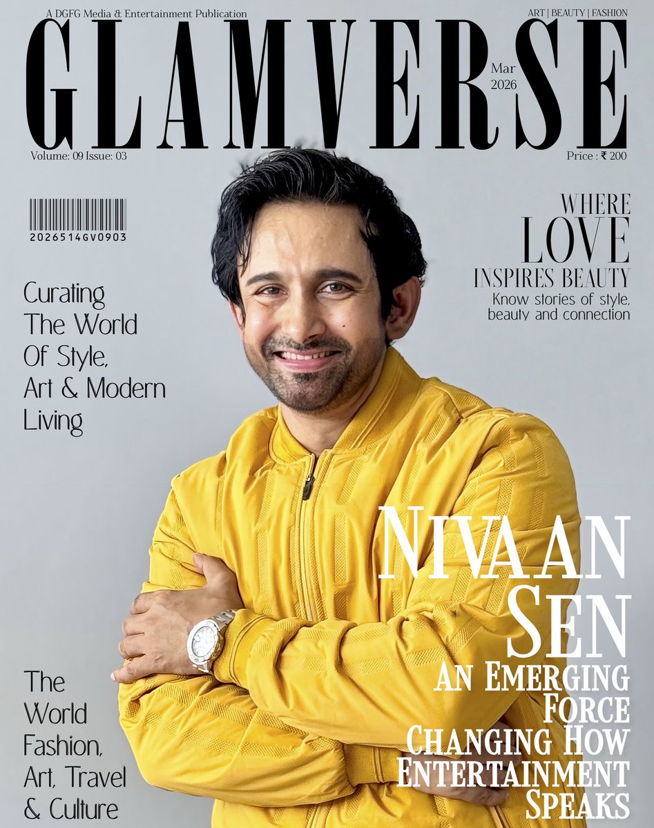 Cover Star Alert!

Bold vision, fresh perspective, and a voice that’s redefining the industry. This is just the beginning. 🌟

“#NivaanSen – An Emerging Force Changing How Entertainment Speaks.”

<a href="/NivaanSen/">NIVAAN SEN</a> #CoverStar #MagazineCover #GlamverseMagazine 

An @dgfgme Publication