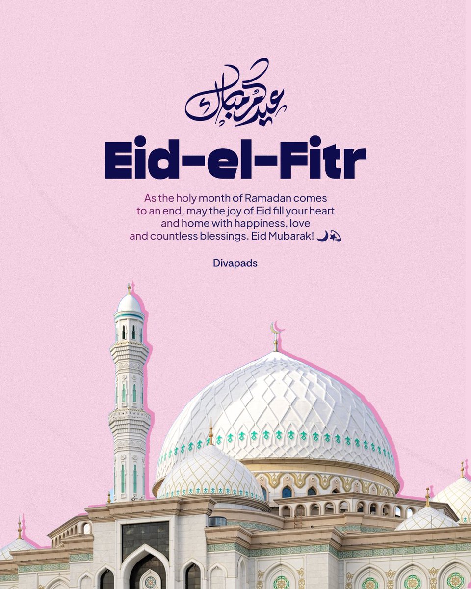 DivaPads's tweet photo. Sending our Muslim Divas warmth, laughter, and everything that makes today feel special. https://t.co/5BudaeOOeY