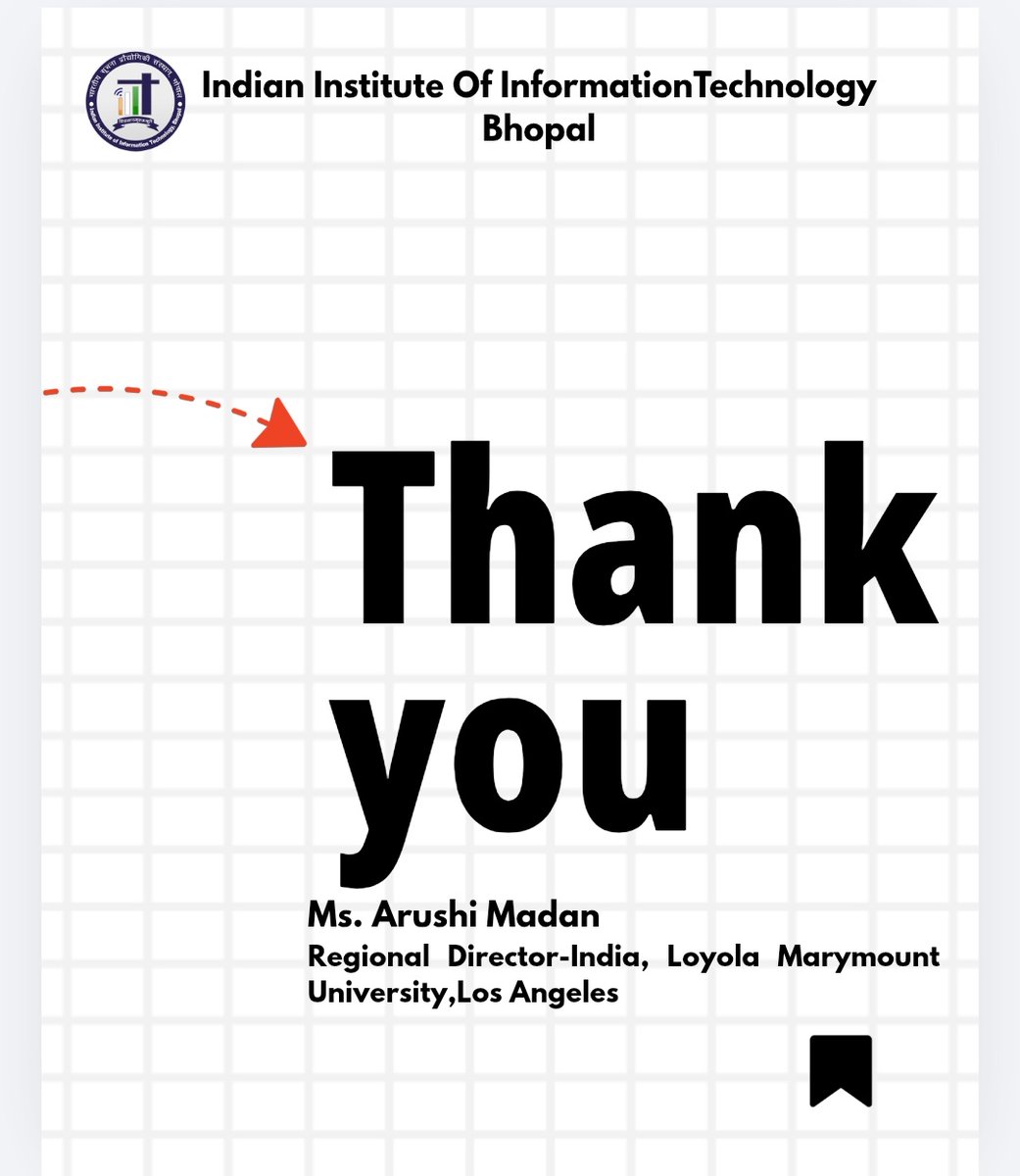 🎓 Insightful Masterclass at IIIT Bhopal
IIIT Bhopal hosted a masterclass by Ms. Arushi Madan, Regional Director – India, <a href="/LoyolaMarymount/">Loyola Marymount University</a>.

The session covered key aspects of U.S. admissions, including program selection, common misconceptions, resume building, Letters of