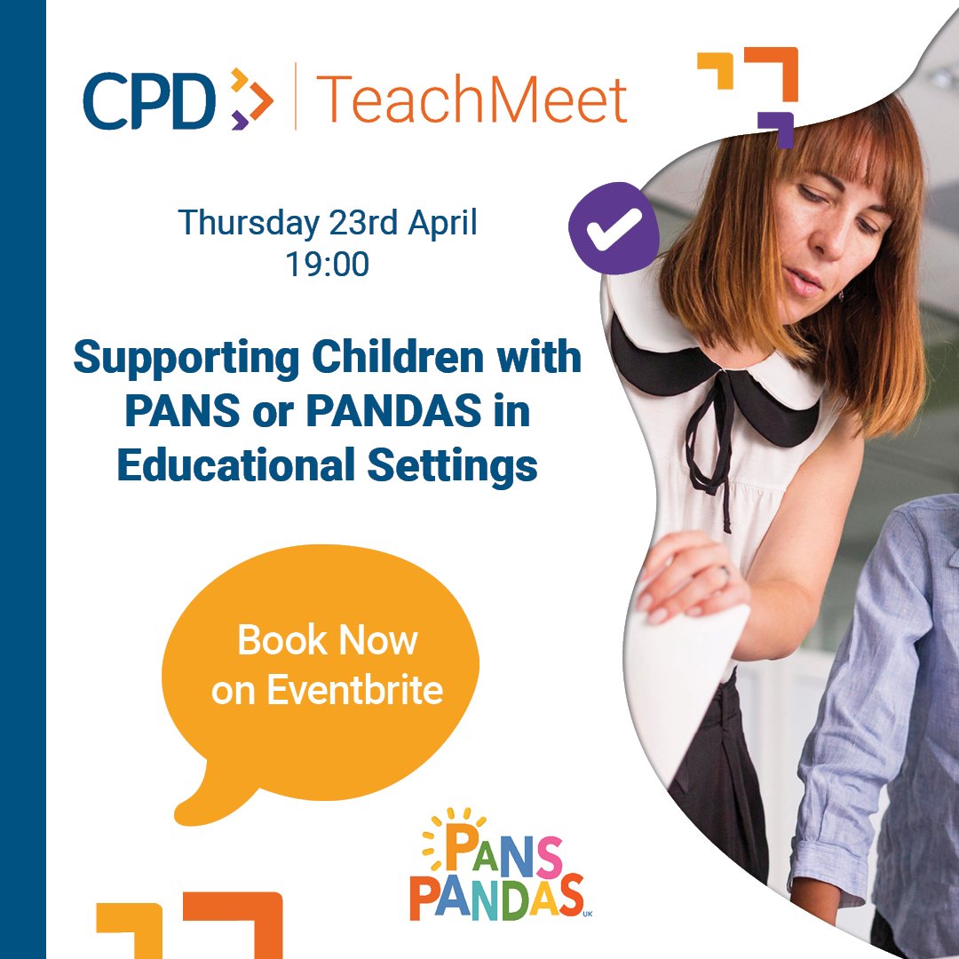 PANSPANDASUK's tweet image. "Before Twinkl's list of CPD courses, I had never heard of PANS or PANDAS" Thank you @twinklresources for helping spread awareness in the classroom. Join us next week: eventbrite.co.uk/e/supporting-c… #teachertraining #CPD #teachmeet