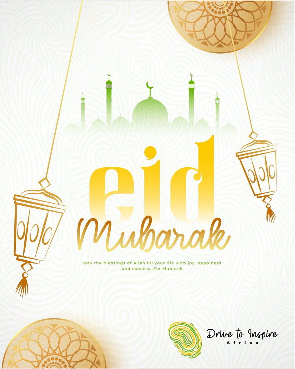 drivetoinspire_'s tweet photo. May this season of Eid bring hope,joy and renewed strength to all.🌙
Eid Mubarak from all of us at Drive to Inspire-Africa💛💚
•
#DrivetoInspireAfrica
#DTIA https://t.co/QjnPWDyZgQ