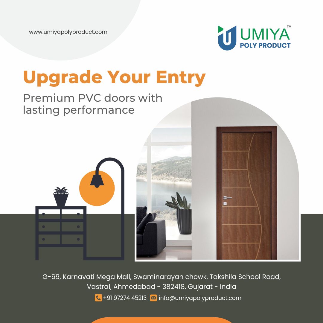 umiyapolyprodct's tweet image. 🚪 Premium PVC Doors in Ahmedabad | Stylish &amp;amp; Durable Entry Doors – Umiya Poly Product 🚪

📞Contact: +91 97274 45213
🌐 umiyapolyproduct.com
📩 info@umiyapolyproduct.com

#PVCDoors #ModernHomeDesign #UmiyaPolyProduct #AhmedabadBusiness #HomeUpgrade #InteriorDesign