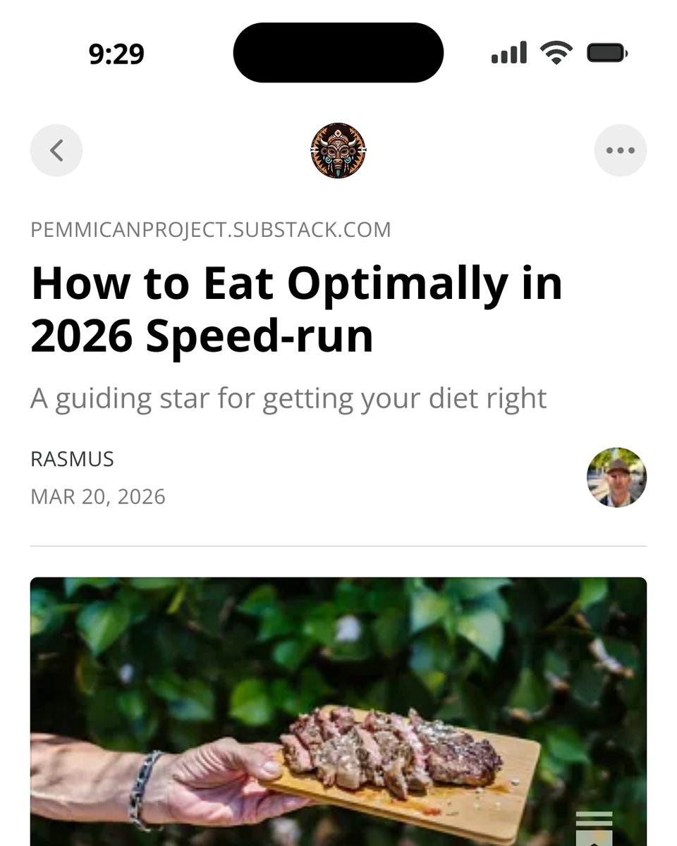 New Article - How to Eat Optimally in 2026 Speed-run

open.substack.com/pub/pemmicanpr…