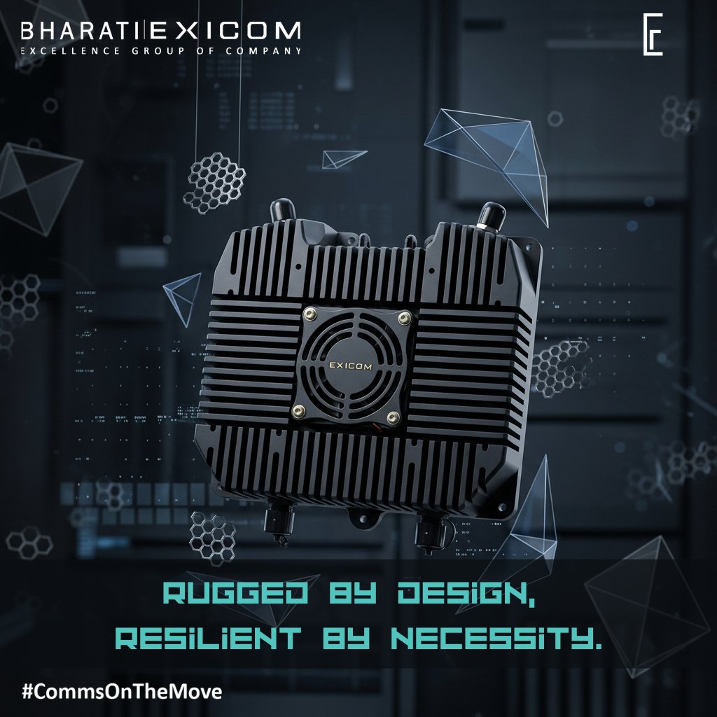 Exicom_India's tweet image. Condor 5W is a rugged mesh radio for #UxV missions, enabling long-range telemetry, data &amp;amp; real-time video. High power, stable links &amp;amp; dual H.264 encoders ensure ultra-low latency, reliable performance. 📡

Know More ➡️exicom.co.in/condor-series

#DefenceTech #TacticalComms