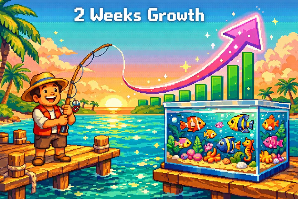2 weeks of <a href="/FishlandsP2E/">FISHLANDS — Fish, Stake & Earn 🎣</a> — quick recap 🎣🫧

What we've achieved so far:
1⃣ Official website launched
2⃣ Discord Cove opened
3⃣ Core smart contracts deployed on Ronin  
4⃣ Guild system live in Discord
5⃣ Early Fisher Creators Program started
6⃣ Visual development kicked off