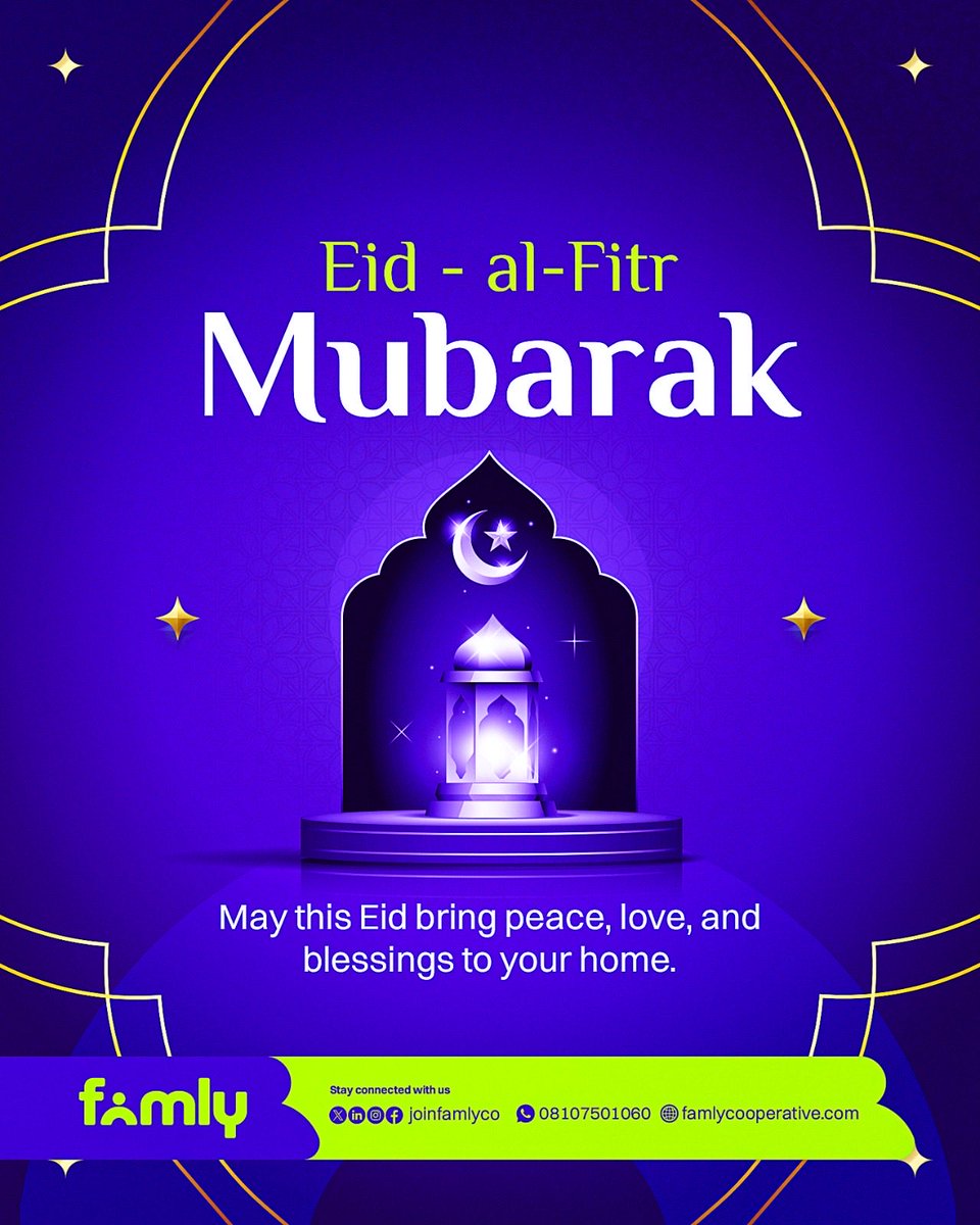joinfamlycoop's tweet photo. After a month of prayers and reflection, today is all about the “together.” Wishing your home a day overflowing with peace, love, and those little moments that become the best memories. 

Happy Eid Mubarak to you and yours. Join the Famly.

#eid #mubarak #ethicalfinance https://t.co/JqF7qVr5SZ