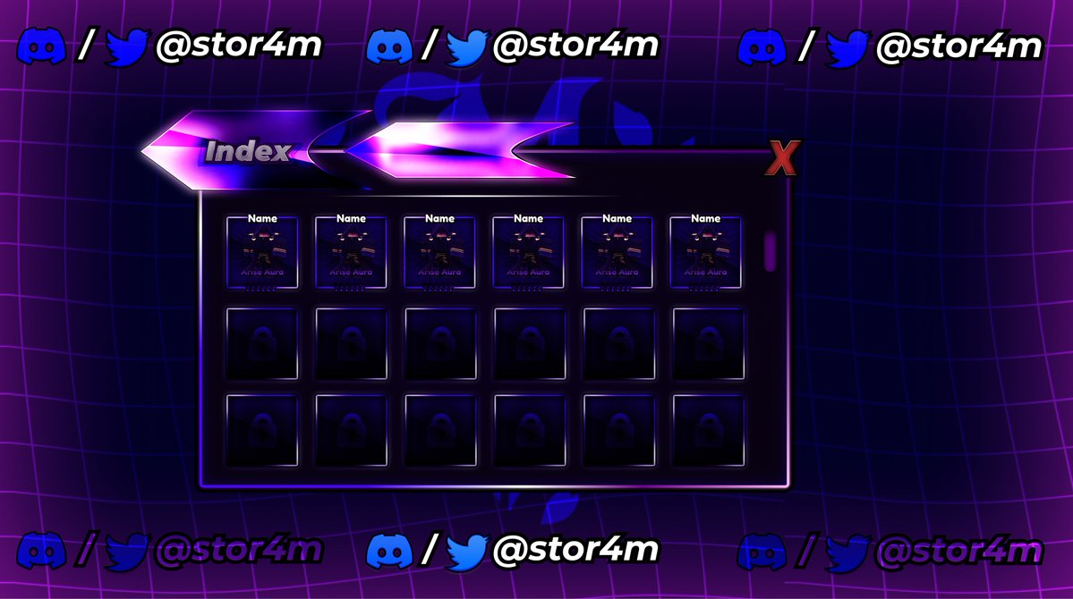 Anime Themed Index UI Coms Open!
#ROBLOX #RobloxDev #UI