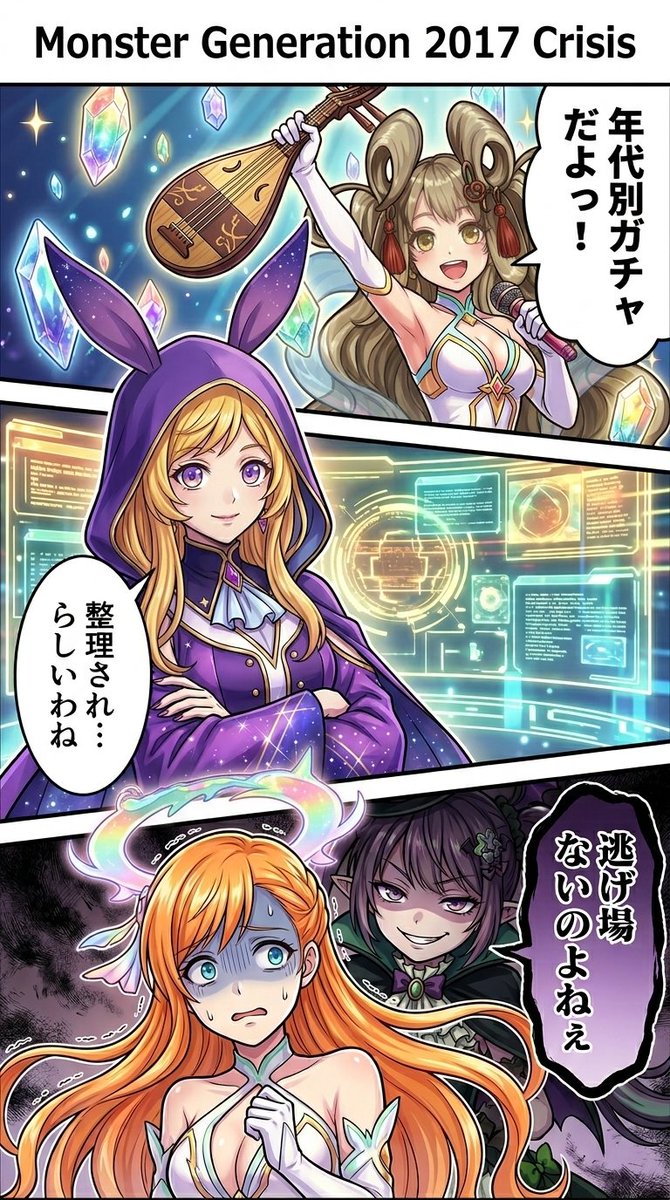 news2ch5's tweet photo. #生成漫画AI

モンスト公式は2024年5月、一部限定キャラクターの排出対象ガチャを整理・再編する施策を実施し、2026年時点でもこの方針が継続的なガチャ設計の転換点として注目されています。 対象キャラは従来のモンコレDXや属性ガチャから外れ、「モンストジェネレーション2017」 https://t.co/zEXUoOEzfL