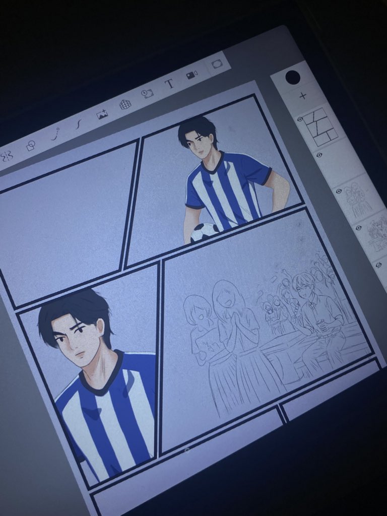 นับถือนักวาดเว็บตูนทุกท่านมาก เพราะนี่แค่ลองวาดคอมมิกเล่นๆหน้าเดียว ยังรู้สึกเมื่อยคักเมื่อยแฮ้ง🤣