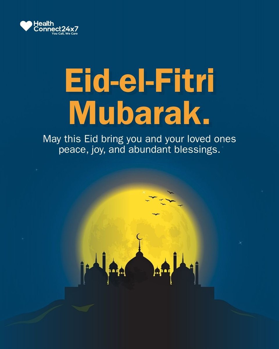 HC24x7's tweet photo. Eid Mubarak to all our amazing Muslim clients!  May this beautiful season bring you peace, good health, and countless blessings. Thank you for trusting us to be part of your wellness journey — today and always.   #EidMubarak #EidCelebration #PeaceAndBlessings https://t.co/E0Ikw4QtQi