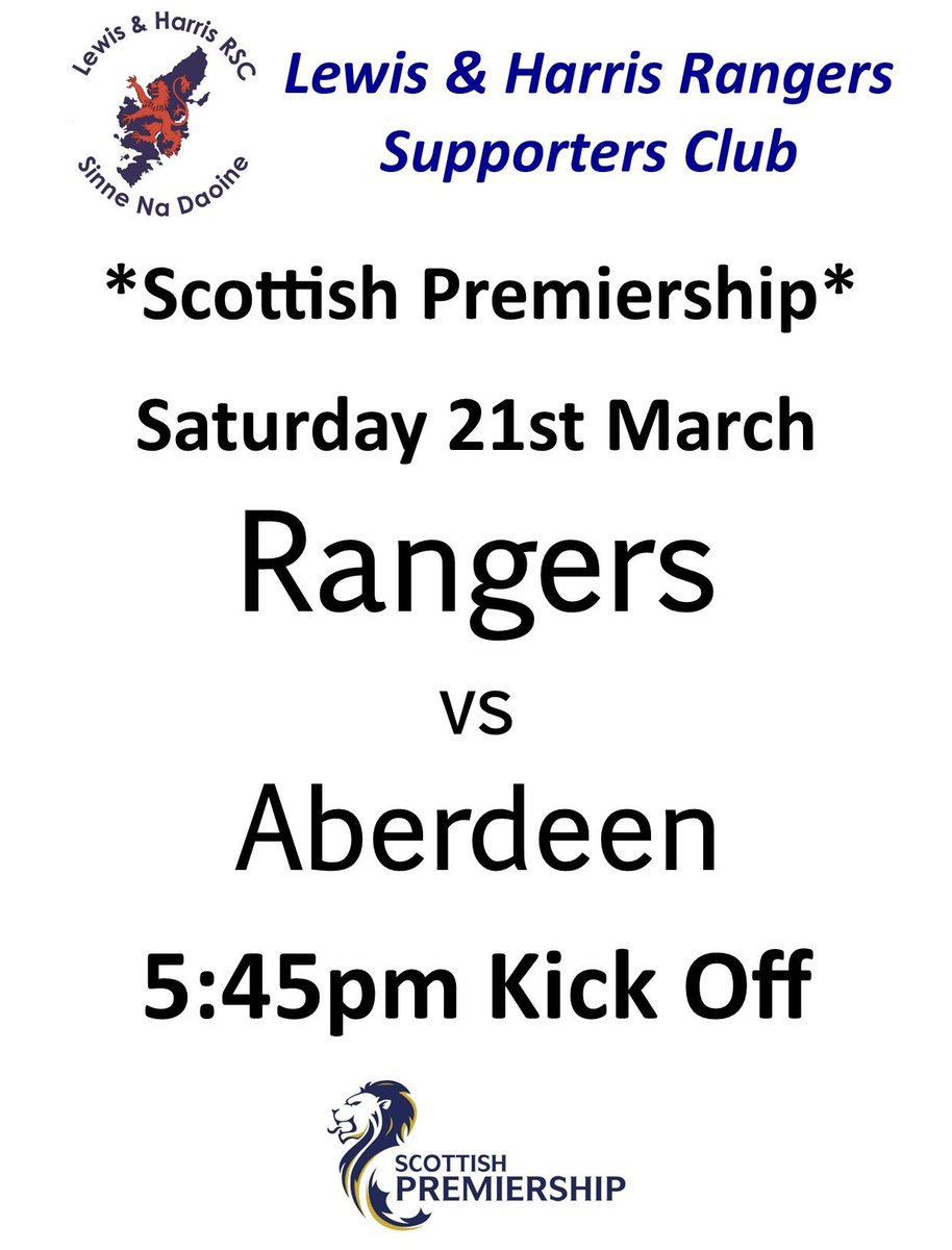 Lewis & Harris RSC tweet media