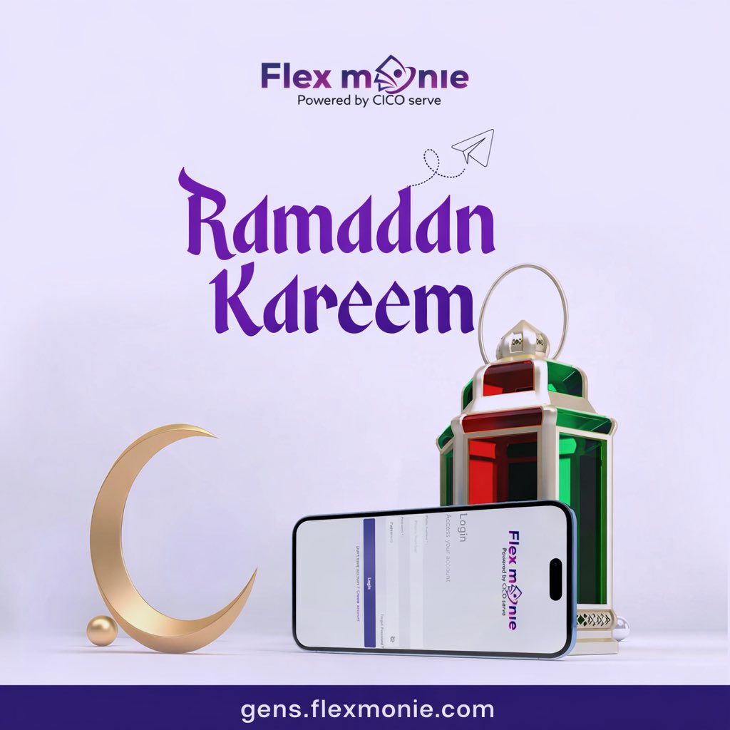 cicoserve's tweet photo. Eid Mubarak 🌙✨
May your day be filled with joy, peace, and countless blessings.
#eidmubarak #ramadan2026 #fintech #flexmonie https://t.co/i7LL9nB6eT