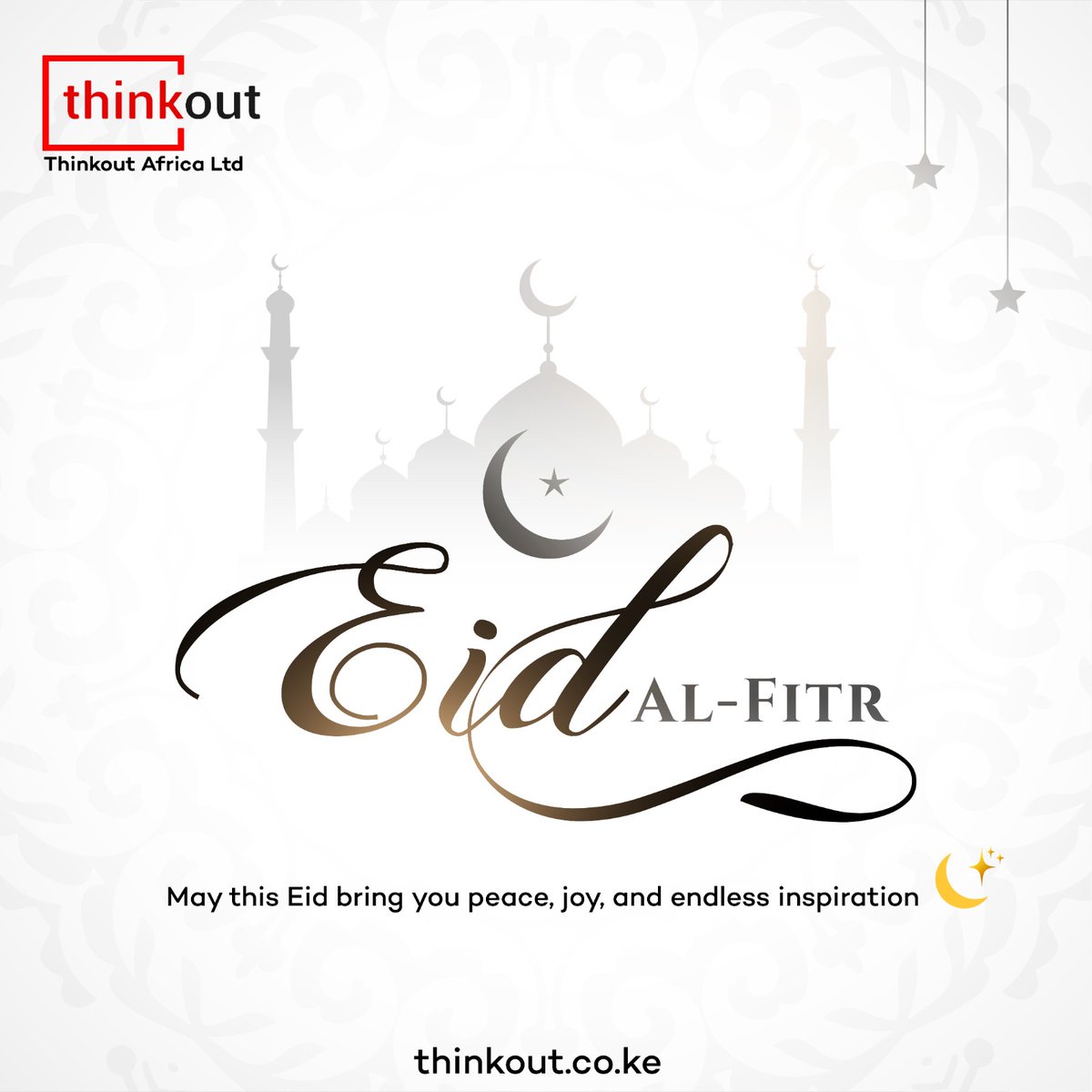 Happy #EidUlFitr to all our Muslim brothers and sisters from Thinkout Africa.
#EidUlFitr
#EidMubarak
