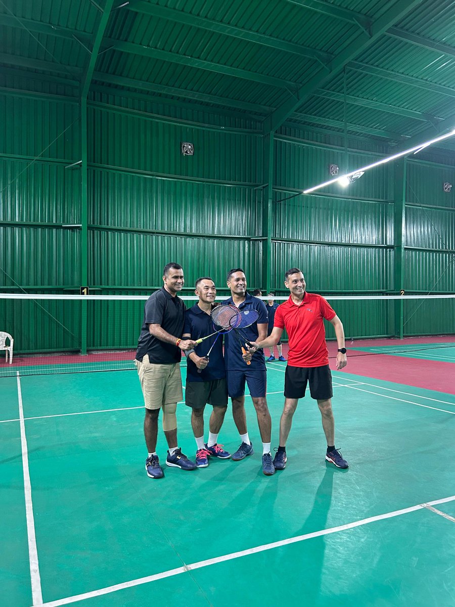 InNwc's tweet photo. #JOCAP26 concluded at Army War College, Mhow @ia_awc,  reinforcing the spirit of jointmanship and further strengthening inter-service cohesion. NHCC 38 #InNWC clinched both the Squash and Badminton Championships, marking a landmark double triumph for @indiannavy, @IN_HQSNC & #InNWC.

The twin victories reflect the spirit of excellence, teamwork and competitive ethos that define Indian Navy and Naval War College.

#EthosOfExcellence
#QuestforSuccess
#IntegratedinSpirit