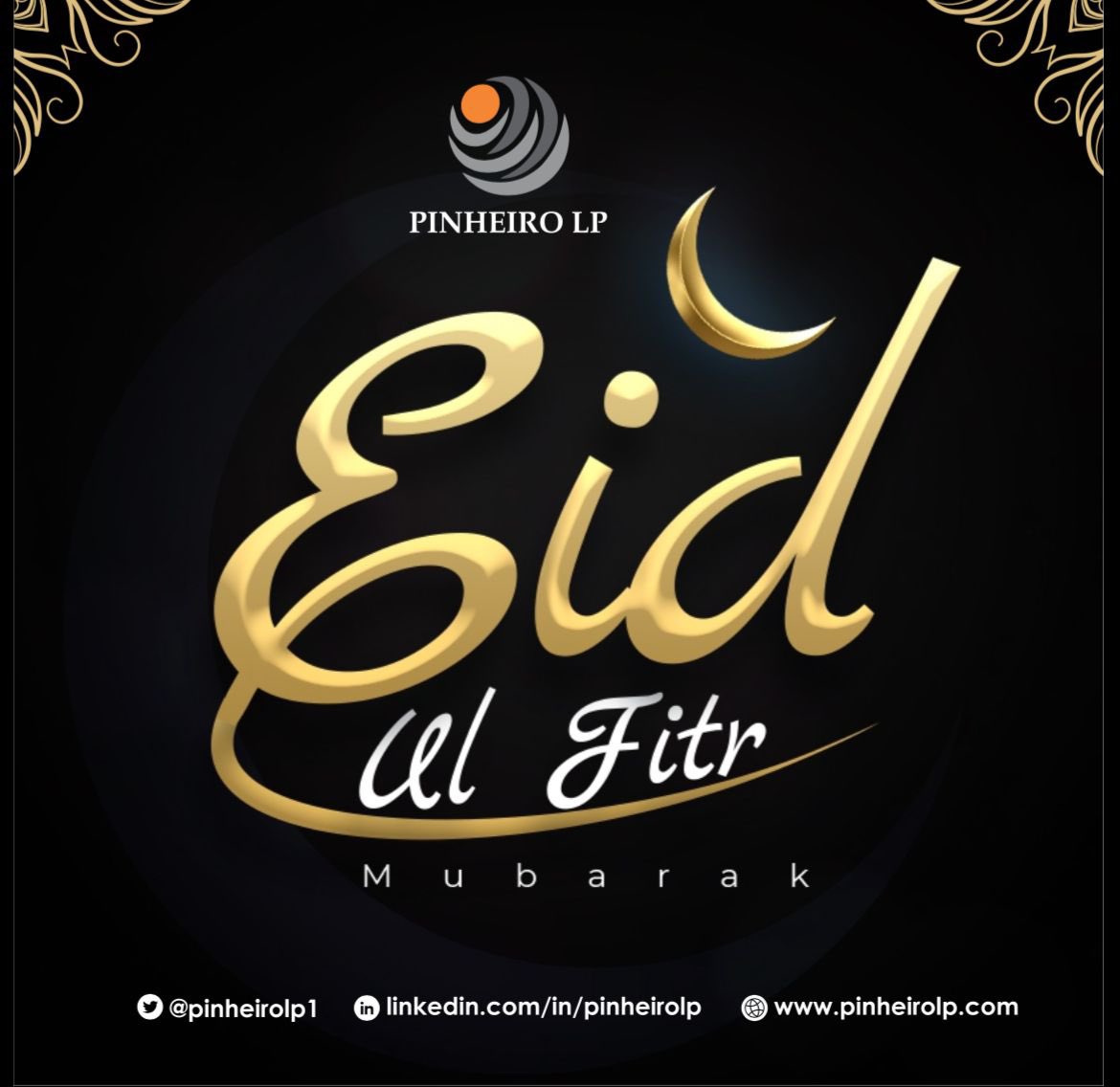Eid Mubarak from all of us at Pinheiro LP🌙✨  

May this Eid bring you peace, joy, renewed hope, and countless blessings as the month of reflection and devotion comes to an end.  

Wishing our clients, partners, team, and community a celebration filled with love.  

Eid Mubarak.