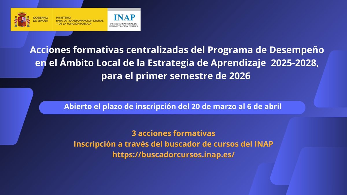 Instituto Nacional de Admón. Pública tweet media